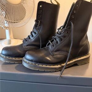 Dr. Martens Black Leather Boots